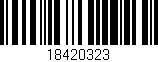 Código de barras (EAN, GTIN, SKU, ISBN): '18420323'