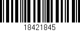 Código de barras (EAN, GTIN, SKU, ISBN): '18421845'