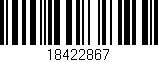 Código de barras (EAN, GTIN, SKU, ISBN): '18422867'