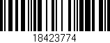 Código de barras (EAN, GTIN, SKU, ISBN): '18423774'