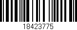 Código de barras (EAN, GTIN, SKU, ISBN): '18423775'