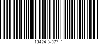 Código de barras (EAN, GTIN, SKU, ISBN): '18424_X077_1'