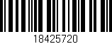 Código de barras (EAN, GTIN, SKU, ISBN): '18425720'