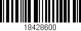 Código de barras (EAN, GTIN, SKU, ISBN): '18428600'