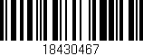Código de barras (EAN, GTIN, SKU, ISBN): '18430467'