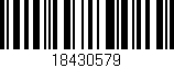 Código de barras (EAN, GTIN, SKU, ISBN): '18430579'