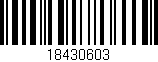 Código de barras (EAN, GTIN, SKU, ISBN): '18430603'