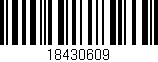 Código de barras (EAN, GTIN, SKU, ISBN): '18430609'