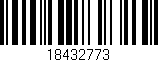 Código de barras (EAN, GTIN, SKU, ISBN): '18432773'