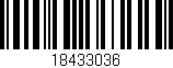 Código de barras (EAN, GTIN, SKU, ISBN): '18433036'