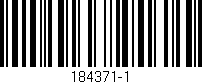Código de barras (EAN, GTIN, SKU, ISBN): '184371-1'
