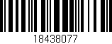 Código de barras (EAN, GTIN, SKU, ISBN): '18438077'