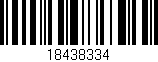 Código de barras (EAN, GTIN, SKU, ISBN): '18438334'