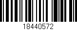 Código de barras (EAN, GTIN, SKU, ISBN): '18440572'