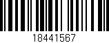 Código de barras (EAN, GTIN, SKU, ISBN): '18441567'