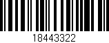 Código de barras (EAN, GTIN, SKU, ISBN): '18443322'