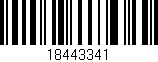Código de barras (EAN, GTIN, SKU, ISBN): '18443341'