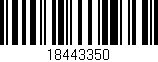 Código de barras (EAN, GTIN, SKU, ISBN): '18443350'