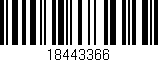 Código de barras (EAN, GTIN, SKU, ISBN): '18443366'
