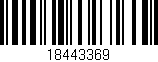 Código de barras (EAN, GTIN, SKU, ISBN): '18443369'