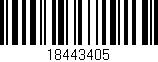 Código de barras (EAN, GTIN, SKU, ISBN): '18443405'
