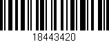 Código de barras (EAN, GTIN, SKU, ISBN): '18443420'