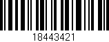 Código de barras (EAN, GTIN, SKU, ISBN): '18443421'