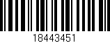 Código de barras (EAN, GTIN, SKU, ISBN): '18443451'
