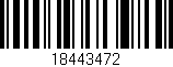Código de barras (EAN, GTIN, SKU, ISBN): '18443472'