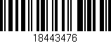 Código de barras (EAN, GTIN, SKU, ISBN): '18443476'