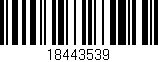Código de barras (EAN, GTIN, SKU, ISBN): '18443539'