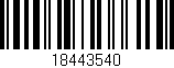 Código de barras (EAN, GTIN, SKU, ISBN): '18443540'