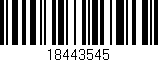 Código de barras (EAN, GTIN, SKU, ISBN): '18443545'