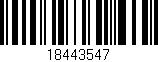 Código de barras (EAN, GTIN, SKU, ISBN): '18443547'