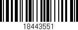 Código de barras (EAN, GTIN, SKU, ISBN): '18443551'