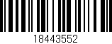 Código de barras (EAN, GTIN, SKU, ISBN): '18443552'
