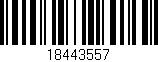 Código de barras (EAN, GTIN, SKU, ISBN): '18443557'