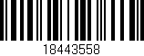 Código de barras (EAN, GTIN, SKU, ISBN): '18443558'