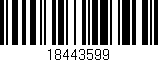 Código de barras (EAN, GTIN, SKU, ISBN): '18443599'