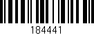 Código de barras (EAN, GTIN, SKU, ISBN): '184441'