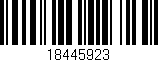 Código de barras (EAN, GTIN, SKU, ISBN): '18445923'