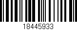 Código de barras (EAN, GTIN, SKU, ISBN): '18445933'