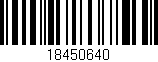 Código de barras (EAN, GTIN, SKU, ISBN): '18450640'
