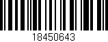 Código de barras (EAN, GTIN, SKU, ISBN): '18450643'