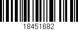 Código de barras (EAN, GTIN, SKU, ISBN): '18451682'
