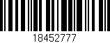 Código de barras (EAN, GTIN, SKU, ISBN): '18452777'