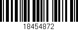 Código de barras (EAN, GTIN, SKU, ISBN): '18454872'