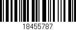 Código de barras (EAN, GTIN, SKU, ISBN): '18455787'