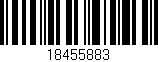 Código de barras (EAN, GTIN, SKU, ISBN): '18455883'