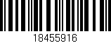 Código de barras (EAN, GTIN, SKU, ISBN): '18455916'